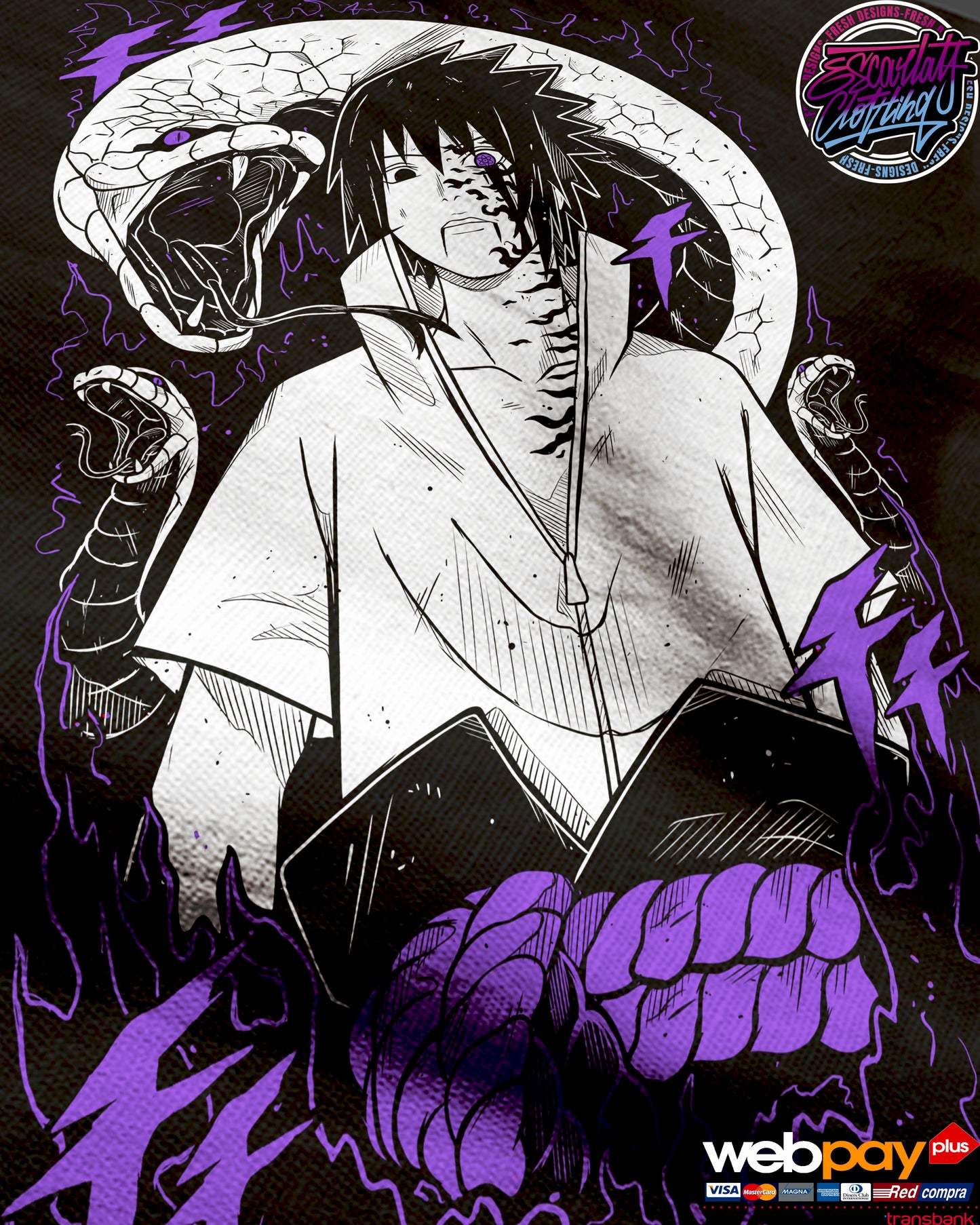 POLERA SASUKE - NARUTO