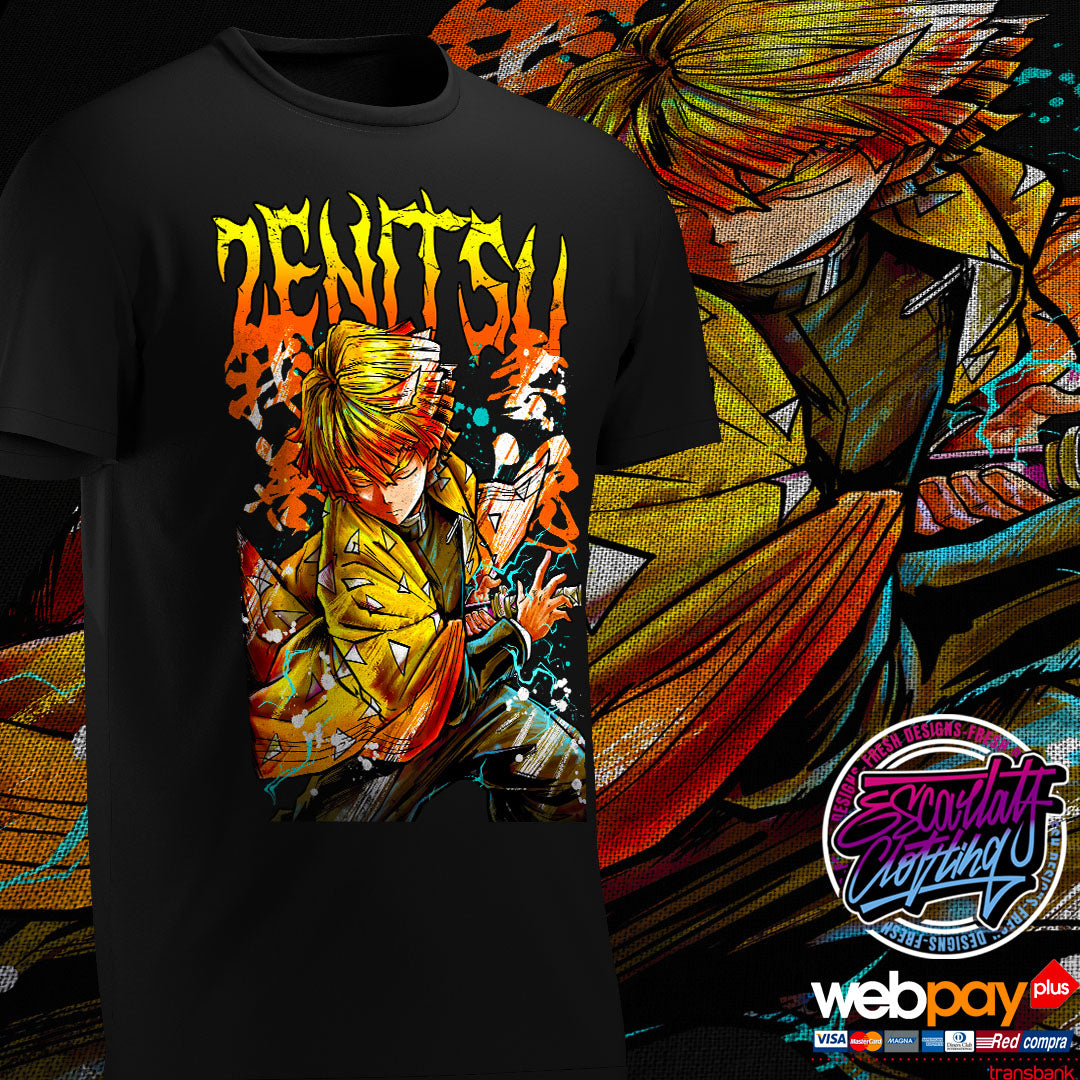POLERA ZENITSU FULLCOLOR - KIMETSU NO YAIBA