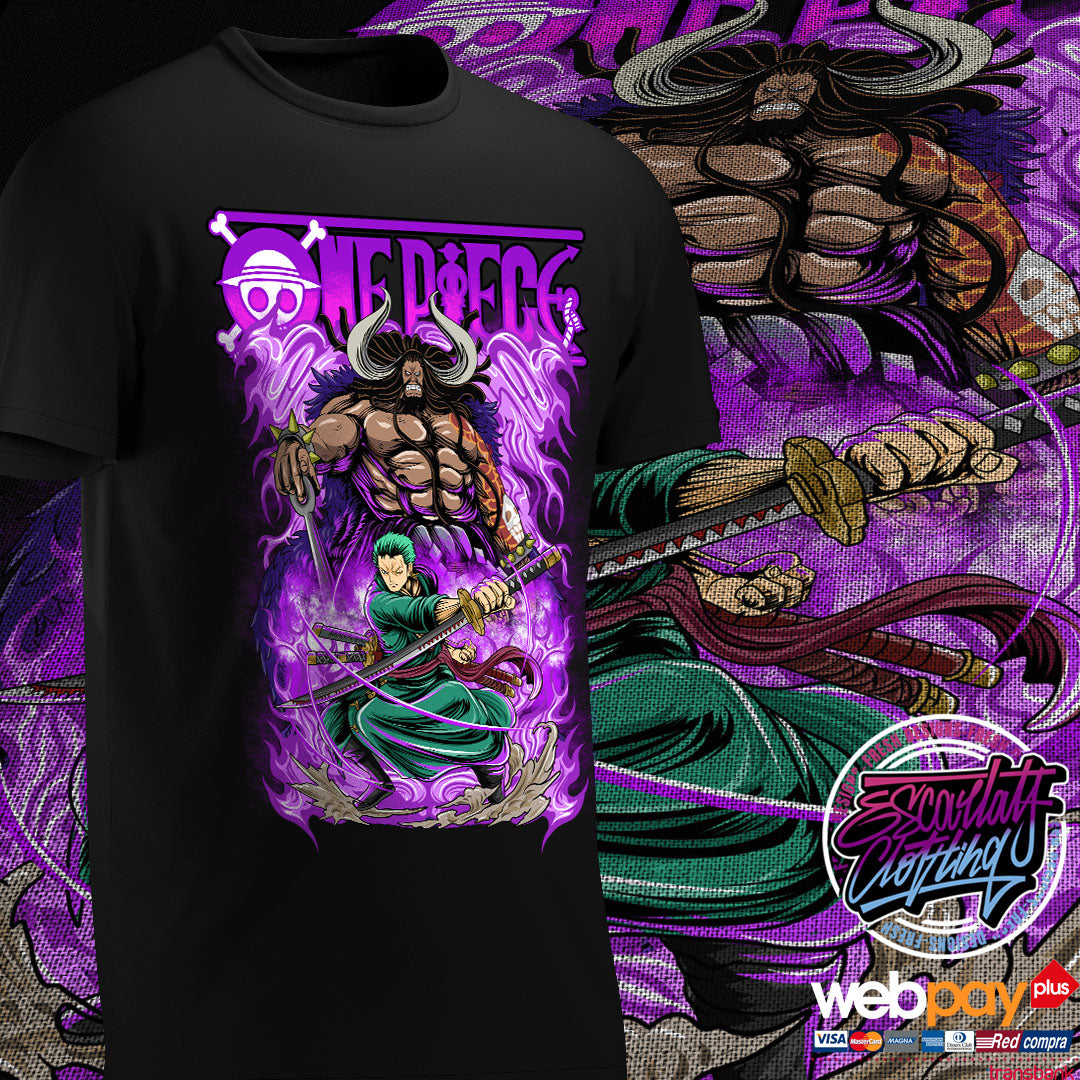 POLERA ZORO VS KAIDO - ONE PIECE