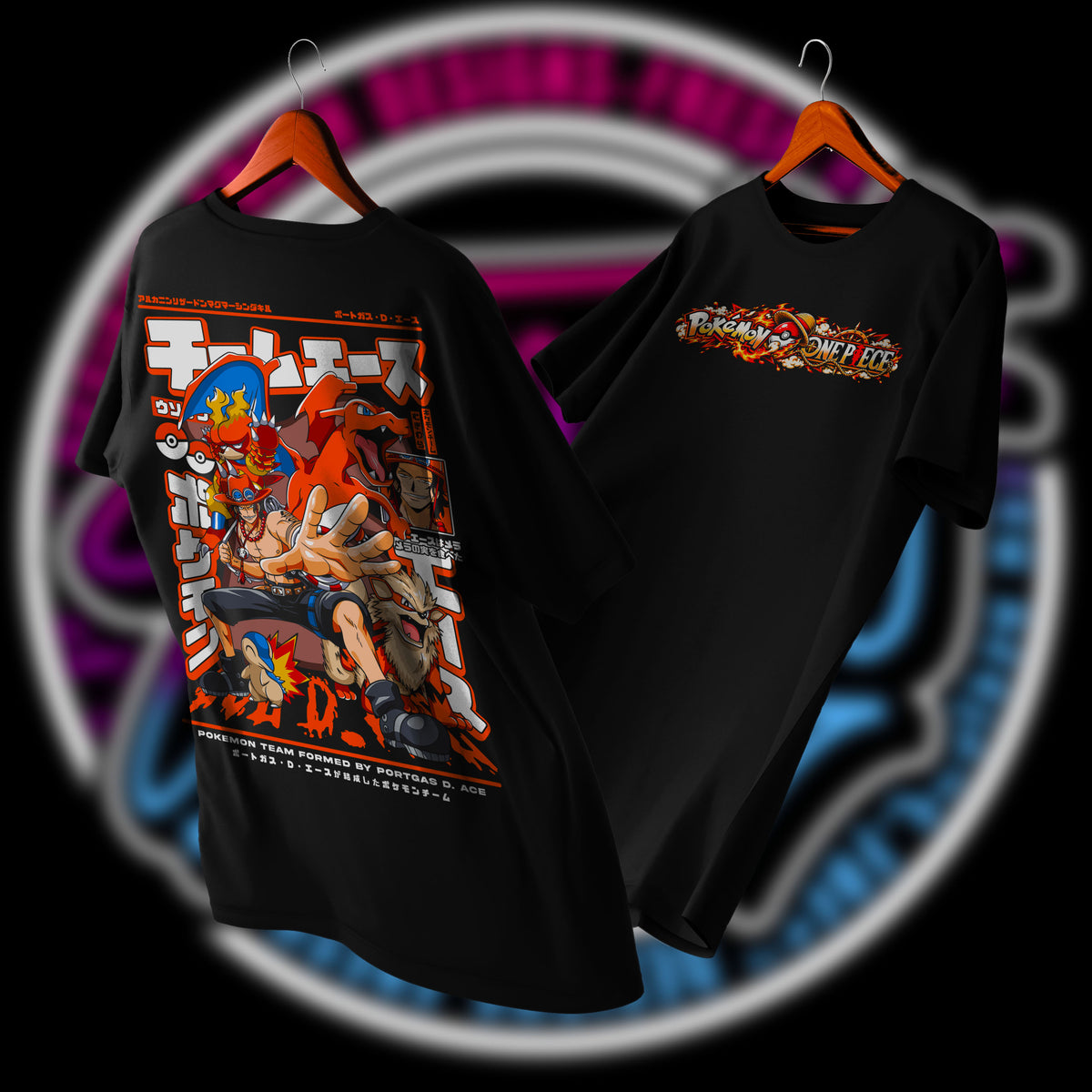 POLERA ACE EQUIPO POKEON DROP 2026 - POKEMON X ONE PIECE
