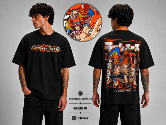 OVERSIZE POLERA -ACE EQUIPO POKEMON DROP 2026 - POKEMON X ONE PIECE