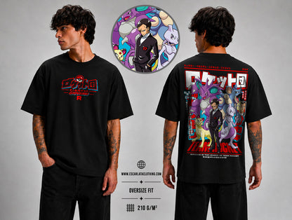 OVERSIZE POLERA - GIOVANNI EQUIPO ROCKET - POKEMON