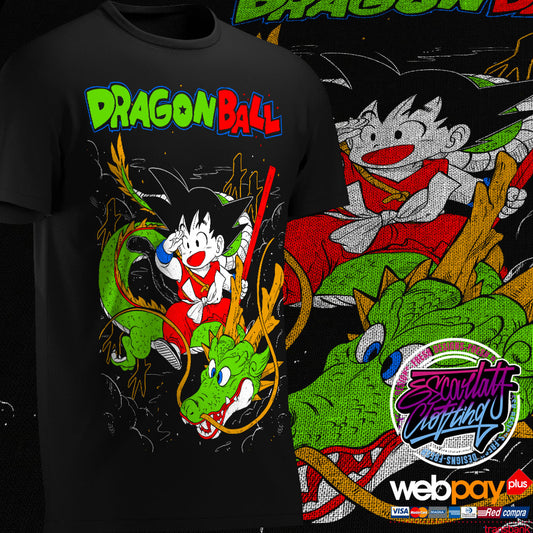 POLERA GOKU Y DRAGON - DRAGONBALL