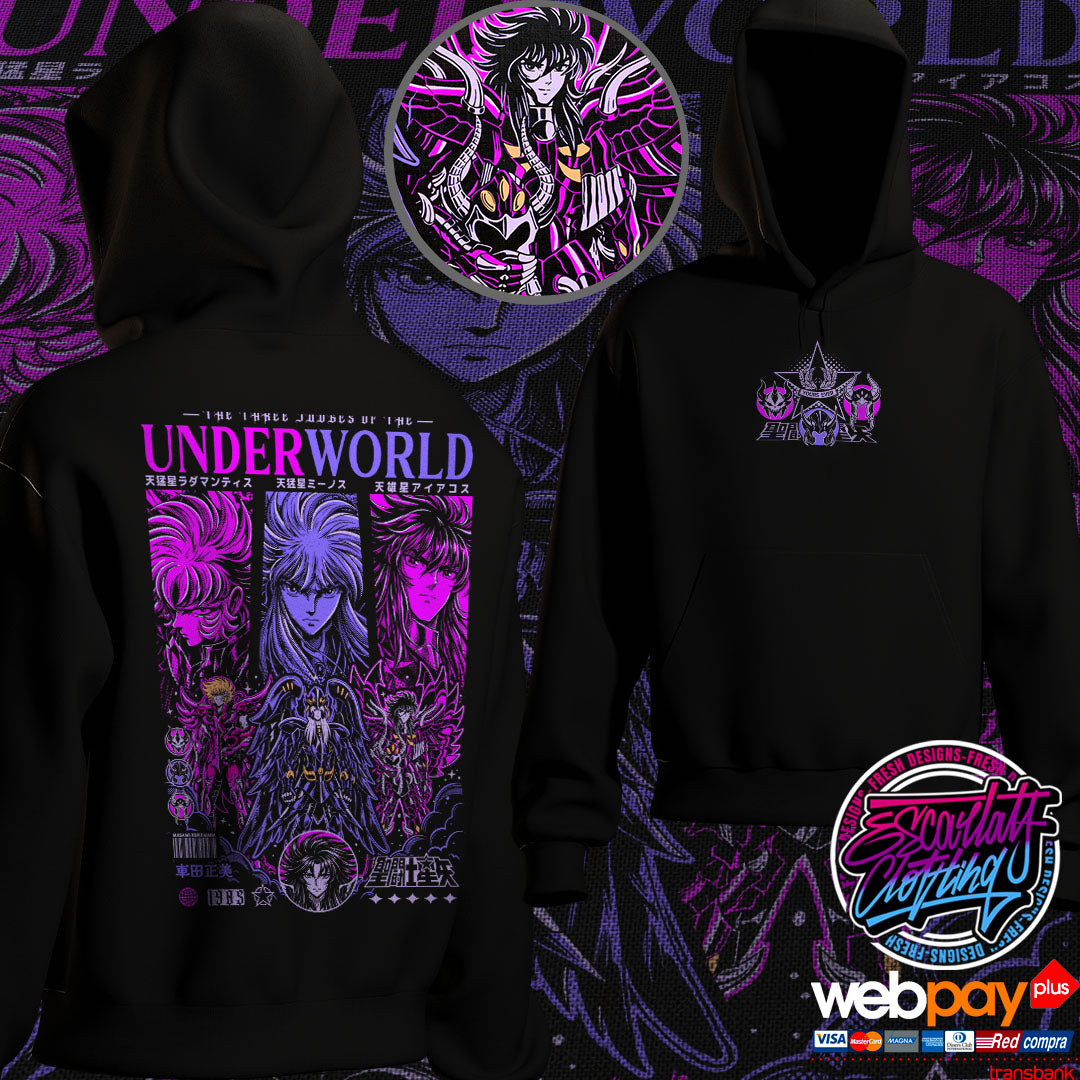 HOODIE JUECES DEL INFRAMUNDO - SAINT SEIYA CABALLEROS DEL ZODIACO
