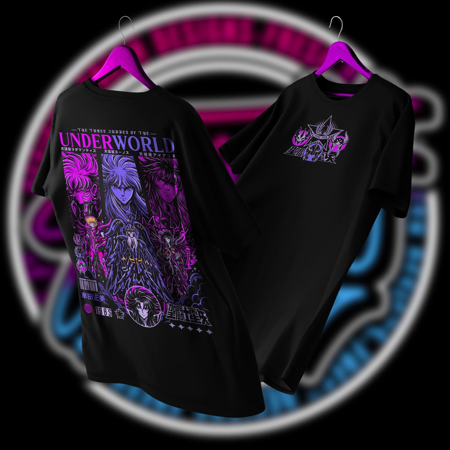POLERA JUECES DEL INFRAMUNDO - SAINT SEIYA CABALLEROS DEL ZODIACO