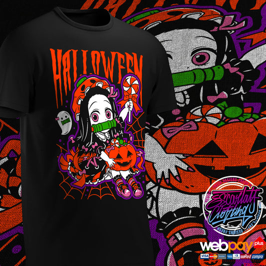 POLERA NEZUKO HALLOWEEN - KIMETSU NO YAIBA