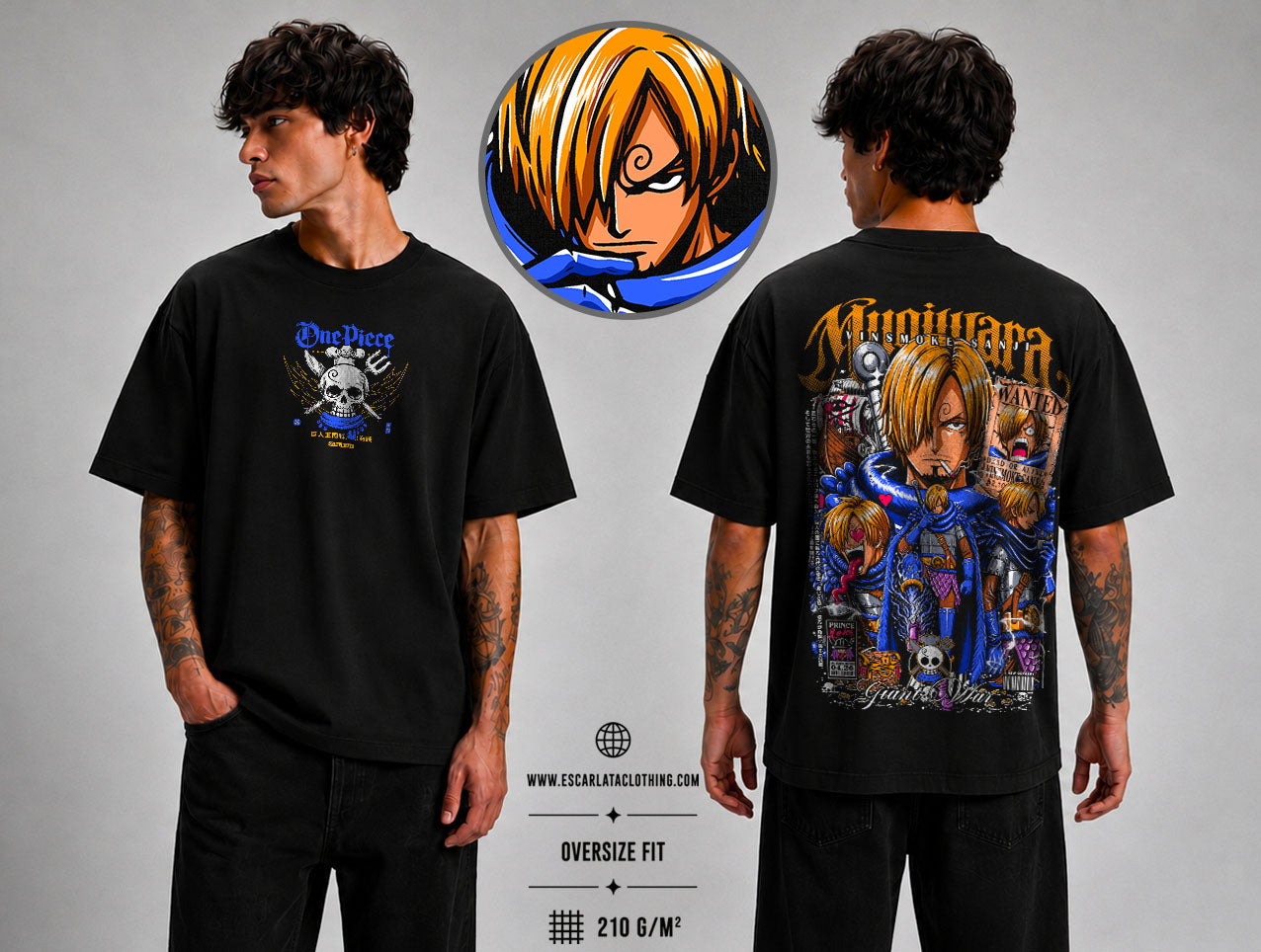 OVERSIZE POLERA - SANJI ELBAPH - ONE PIECE