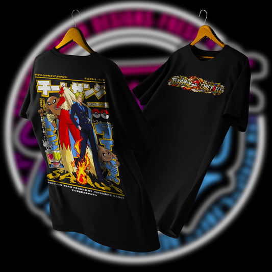 POLERA SANJI EQUIPO POKEON DROP 2026 - POKEMON X ONE PIECE