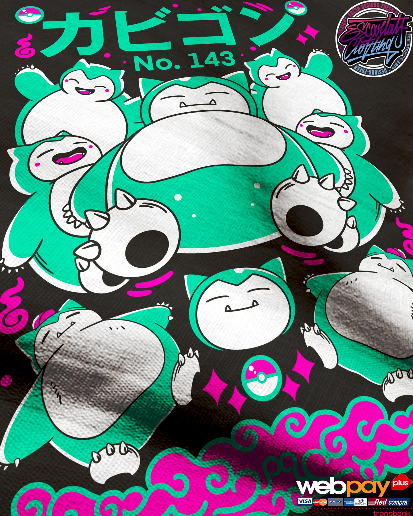 POLERA SNORLAX - POKEMON