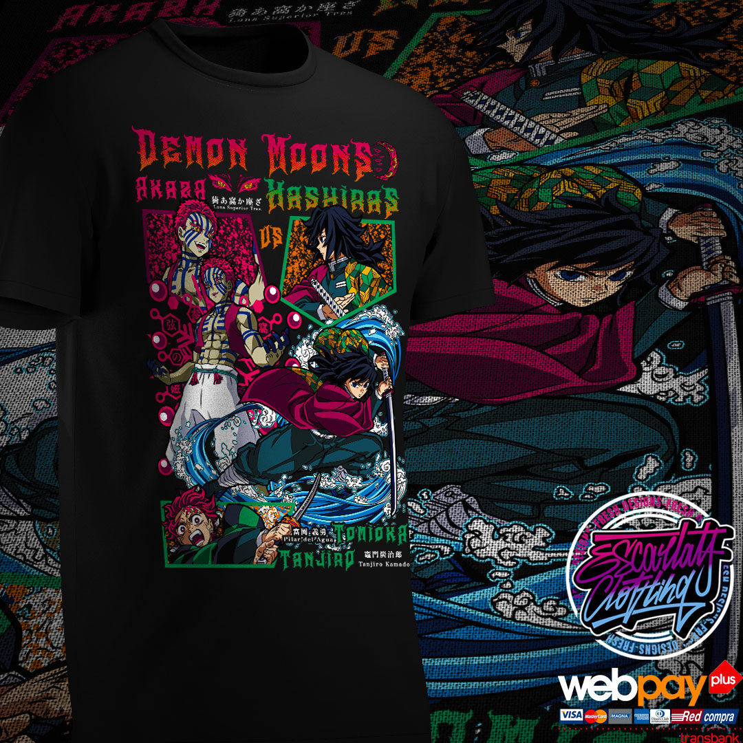 POLERA AKAZA VS TOMIOKA - KIMETSU NO YAIBA