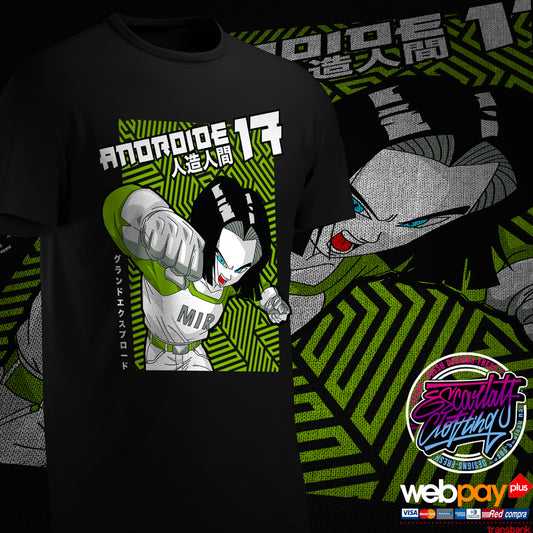 POLERA NUMERO 17 BASIC - DRAGONBALL Z