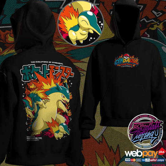 HOODIE CYNDAQUIL LINEA EVOLUTIVA DROP 2026 - POKEMON