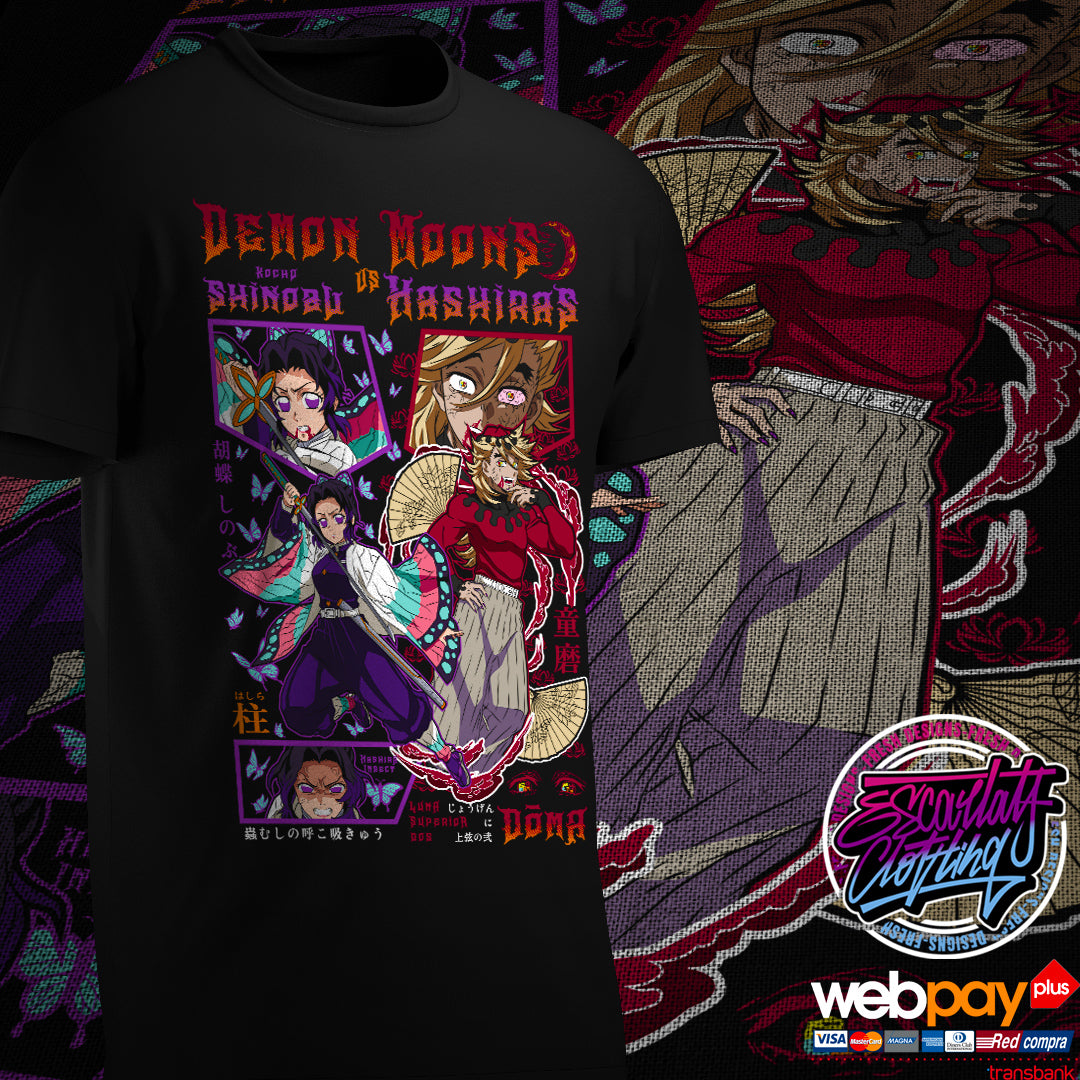 POLERA SHINOBU VS DOUMA - KIMETSU NO YAIBA