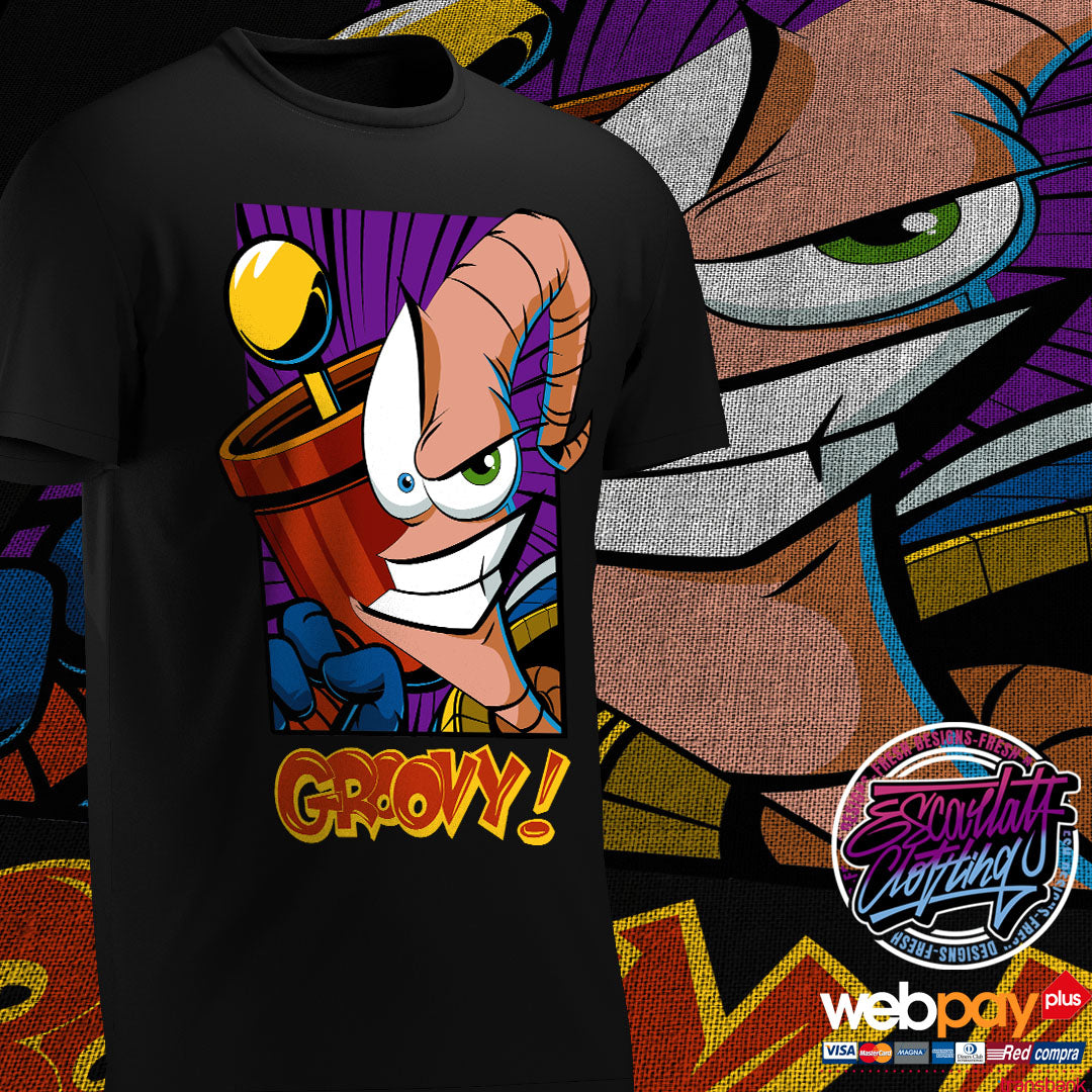 POLERA JIM GROOVY -EARTHWORM - GAMES