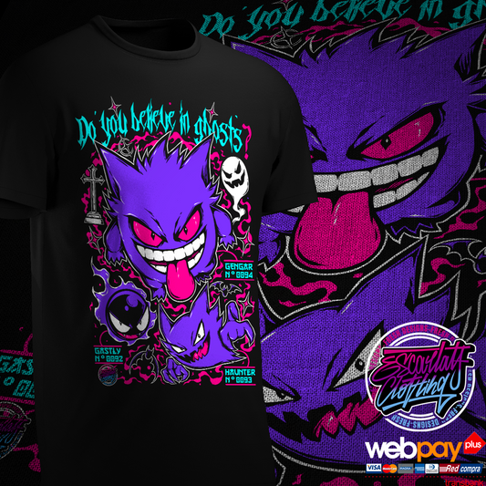 POLERA GENGAR LINEA EVOLUTIVA - POKEMON