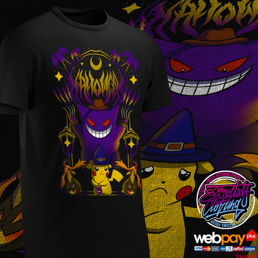 POLERA GENGAR Y PIKACHU HALLOWEEN - POKEMON