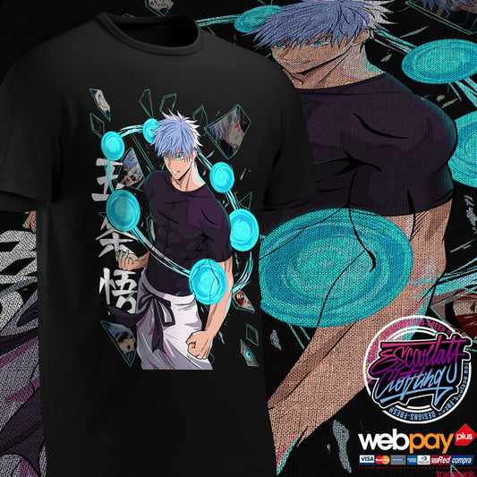 POLERA SATORU GOJO COLOR 3 - JUJUTSU KAISEN