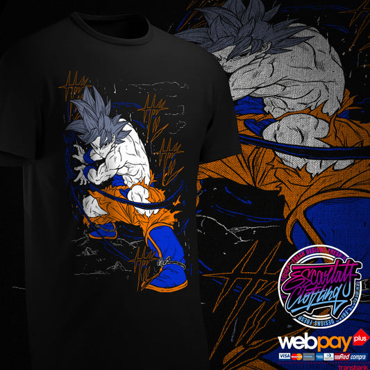 POLERA GOKU ULTRA INSTINTO - DRAGONBALL SUPER