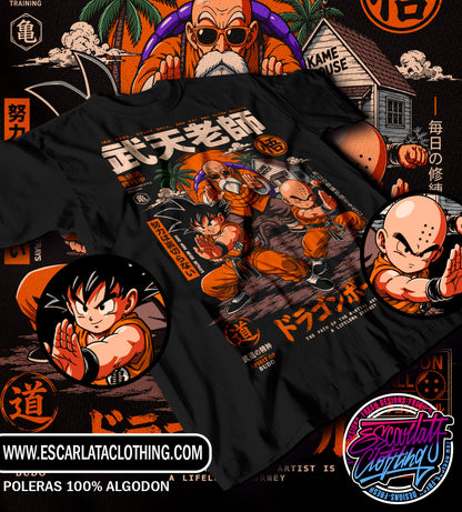 POLERA KRILLIN & GOKU ENTRENAMIENTO ROSHI 2026 - DRAGONBALL