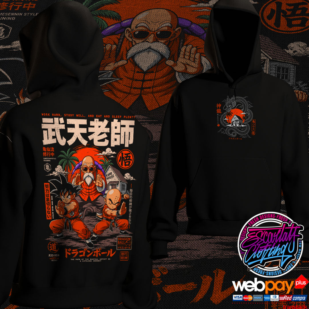 HOODIE KRILLIN & GOKU ENTRENAMIENTO ROSHI 2026 - DRAGONBALL
