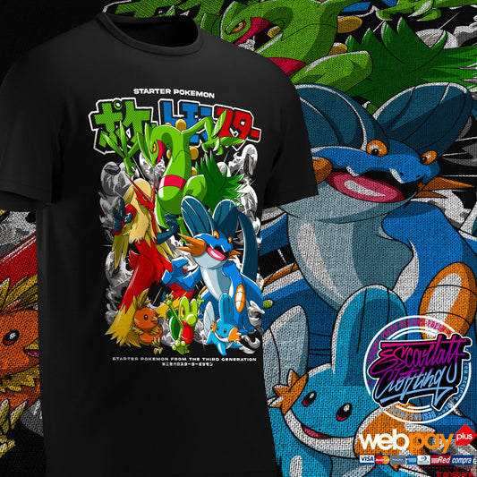 POLERA INICIALES TERCERA GENERACION COLECCION 2025 - POKEMON