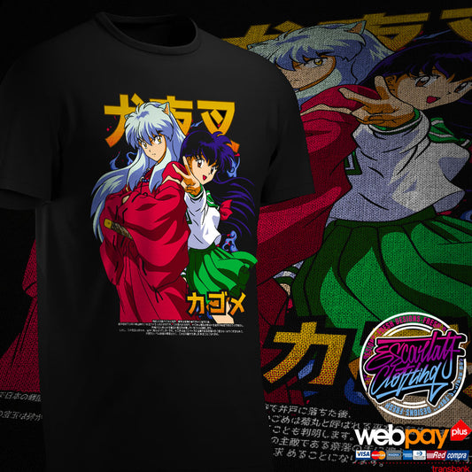 POLERA INUYASHA Y KAGOME FULLCOLOR - INUYASHA