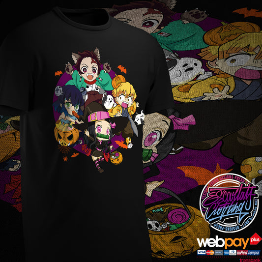POLERA KIMETSU NO YAIBA HALLOWEEN