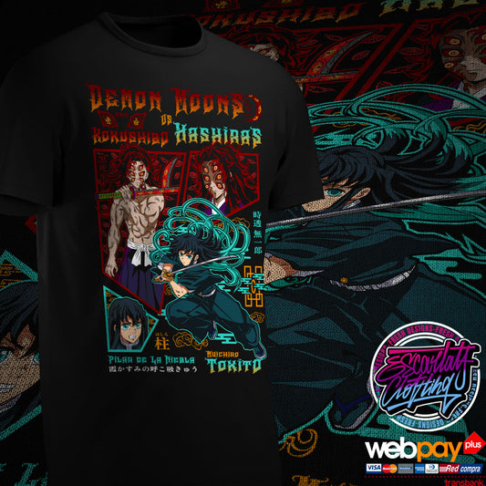 POLERA KOKUSHIBO VS TOKITO - KIMETSU NO YAIBA