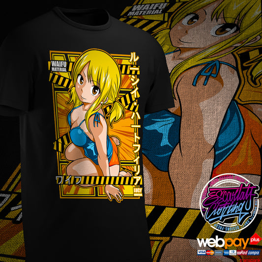 POLERA LUCY WAIFU - FAIRY TAIL