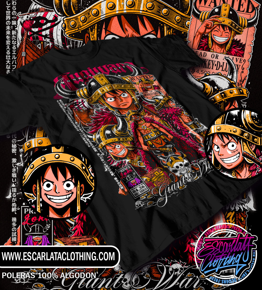 POLERA LUFFY ELBAPH DROP 2026 - ONE PIECE