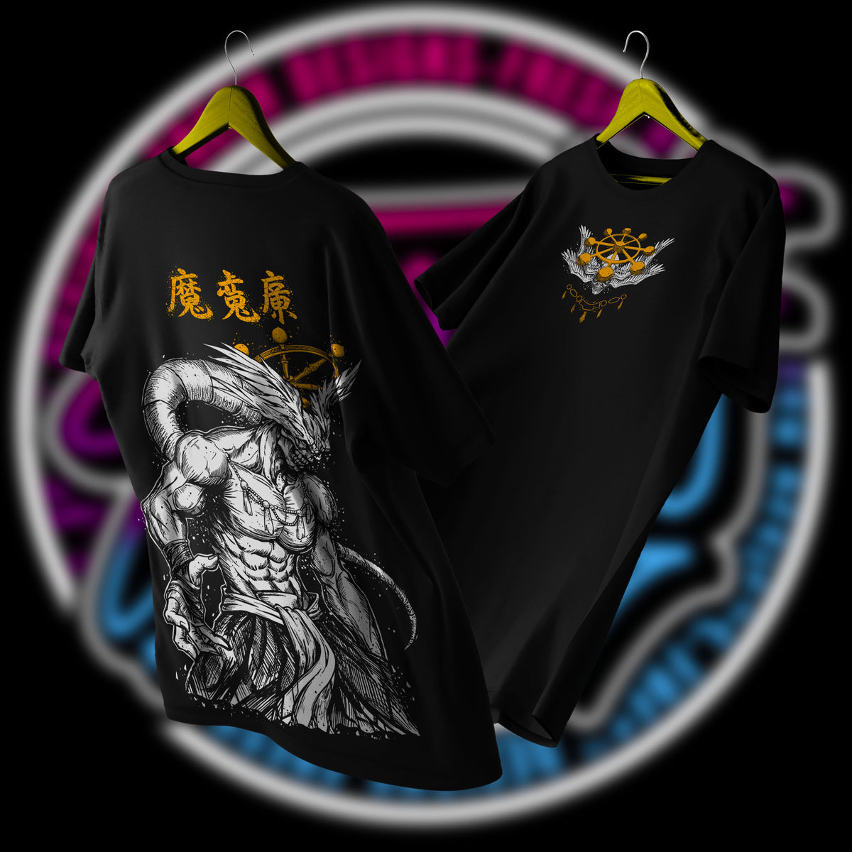 POLERA MAHORAGA ESTAMPADO FULLZISE DROP 2026 - JUJUTSU KAISEN