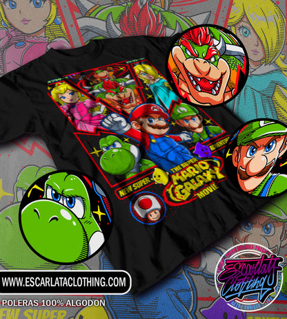 POLERA SUPER MARIO GALAXY LA PELICULA - GAMES