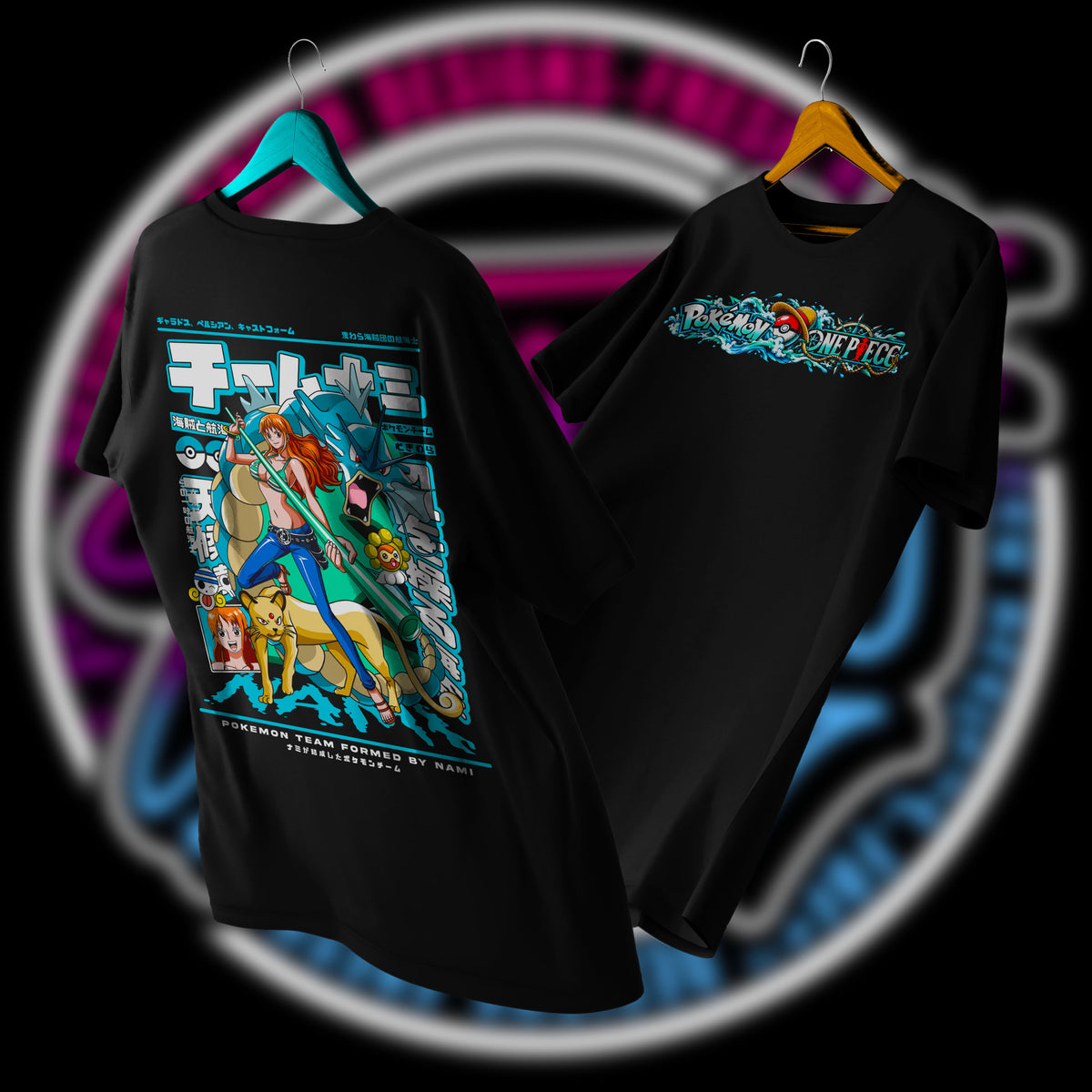 POLERA NAMI EQUIPO POKEMON DROP 2026 - POKEMON X ONE PIECE