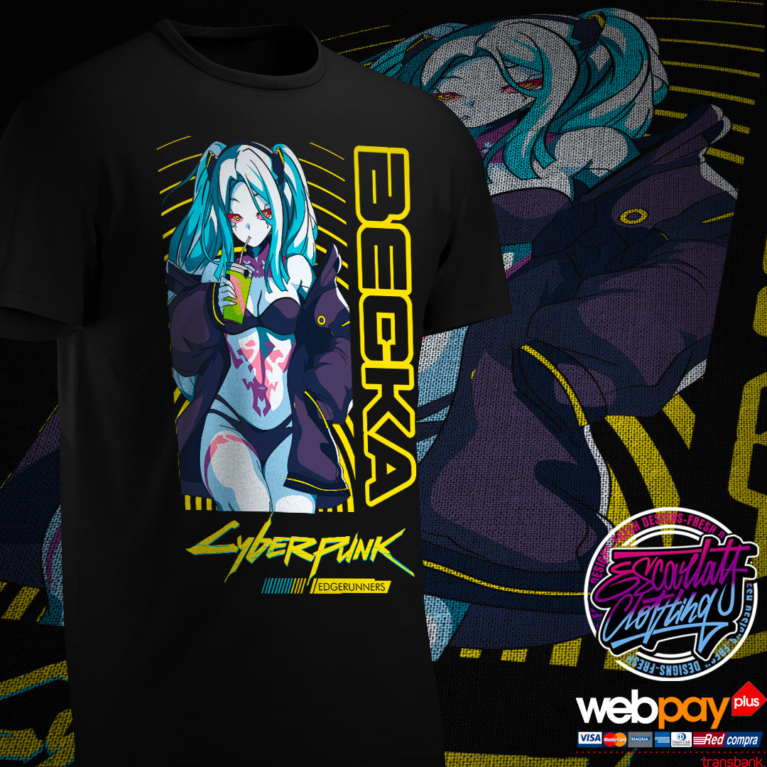 POLERA REBECCA WAIFU - CYBERPUNK
