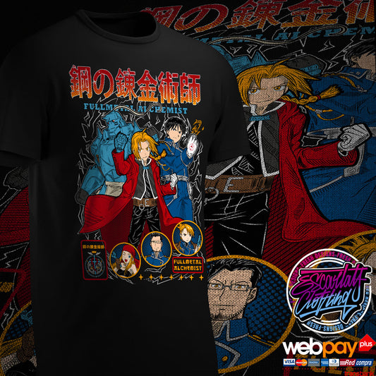 POLERA FULLMETAL ALCHEMIST COLOR