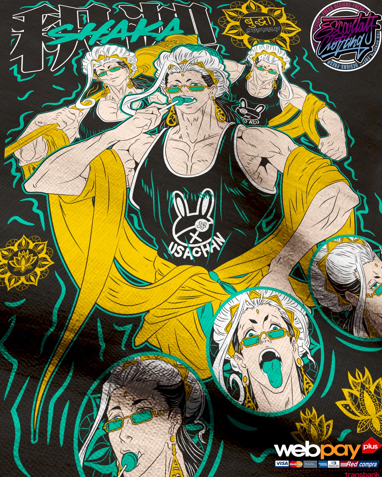 POLERA BUDDAH - RECORD OF RAGNAROK