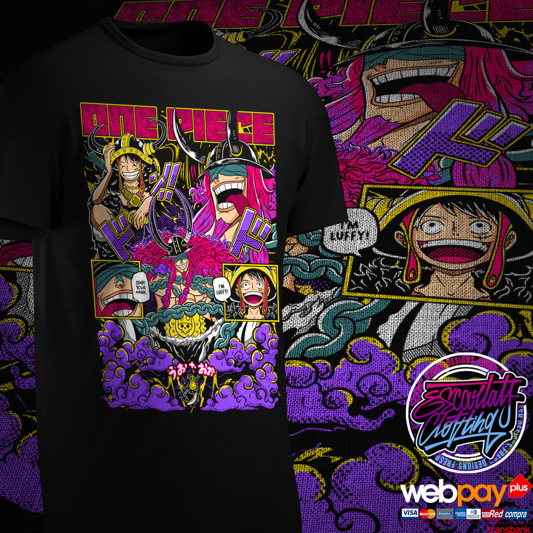 POLERA LUFFY & LOKI - ONE PIECE – ESCARLATA CLOTHING