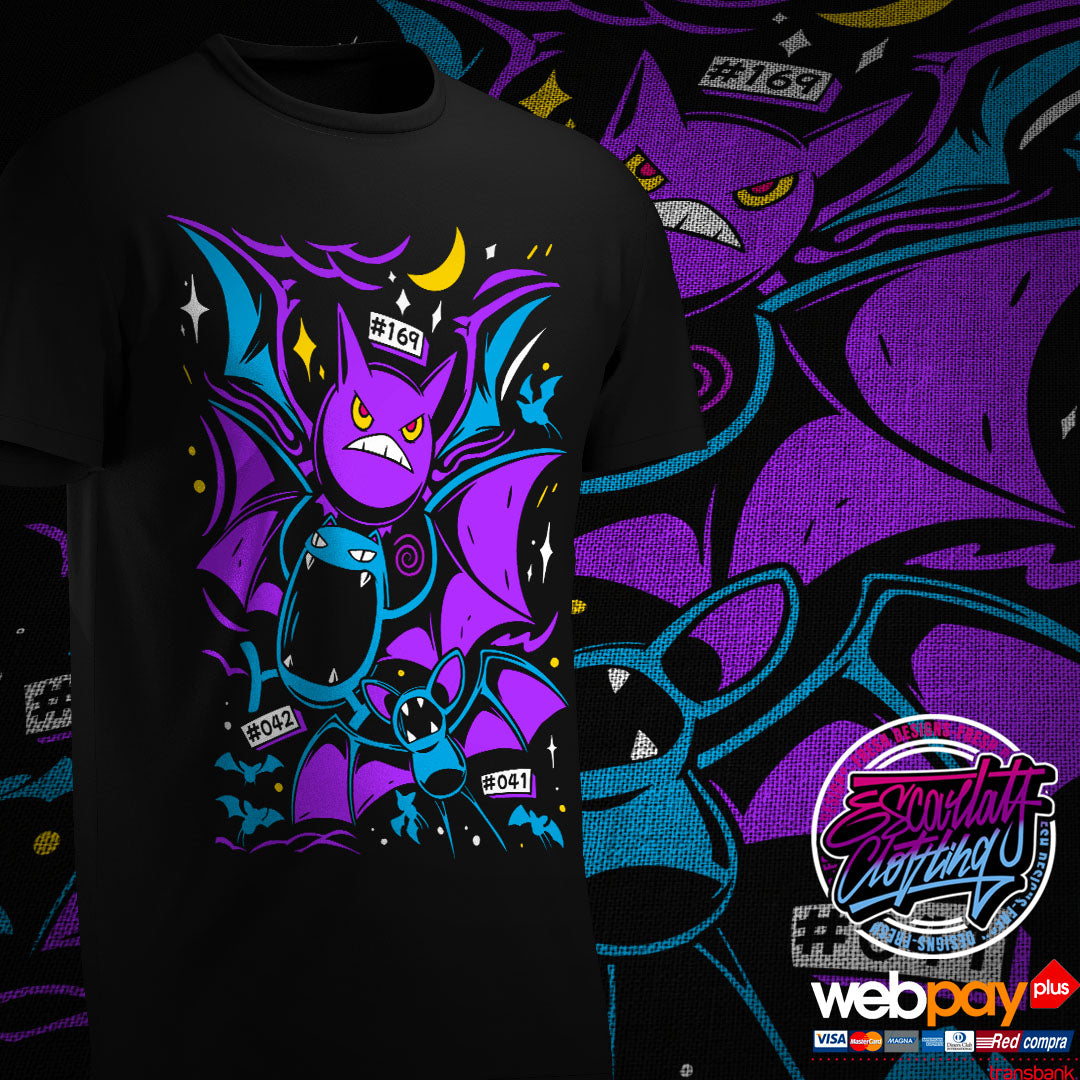 POLERA LINEA EVOLUTIVA ZUBAT - POKEMON