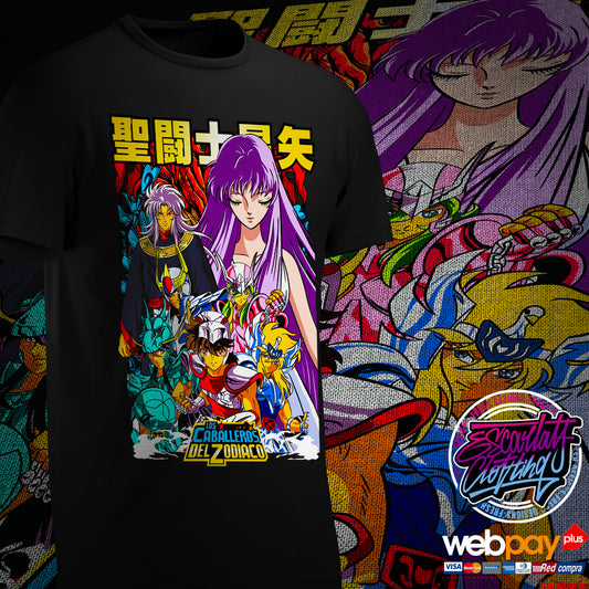 POLERA SAINT SEIYA FULLCOLOR - CABALLEROS DEL ZODIACO
