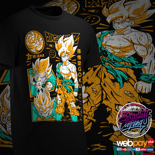 POLERA GOKU SSJ1 - DRAGONBALL Z