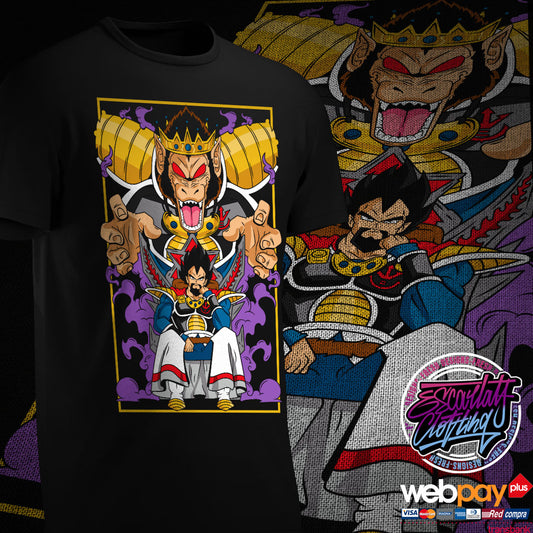 POLERA REY VEGETA - DRAGONBALL Z