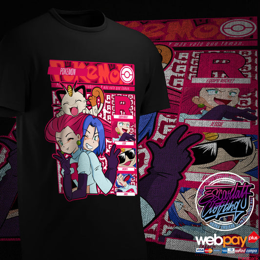 POLERA EQUIPO ROCKET - POKEMON