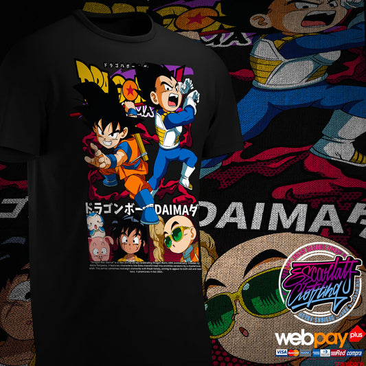 POLERA GOKU & VEGETA PUEQUENO - DRAGONBALL DAIMA