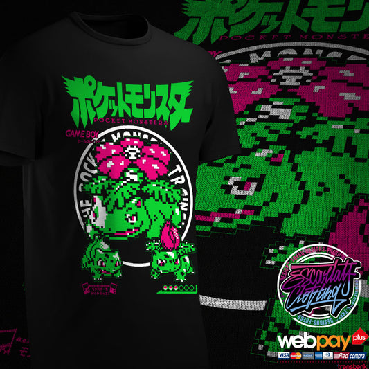 POLERA VENASAUR PIXEL - POKEMON
