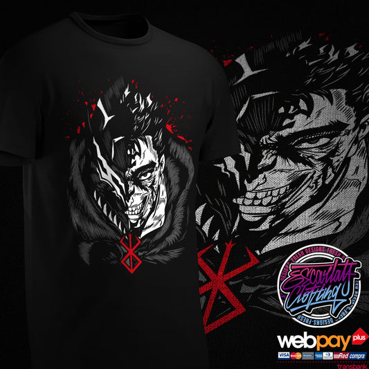 POLERA BERSERK NEGRA