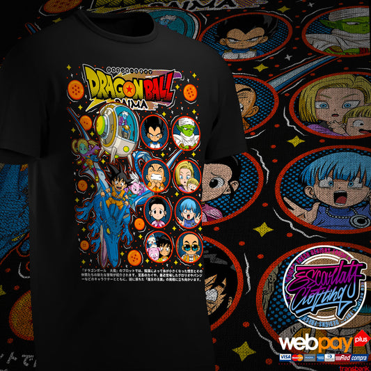 POLERA DRAGONBALL DAIMA COLOR