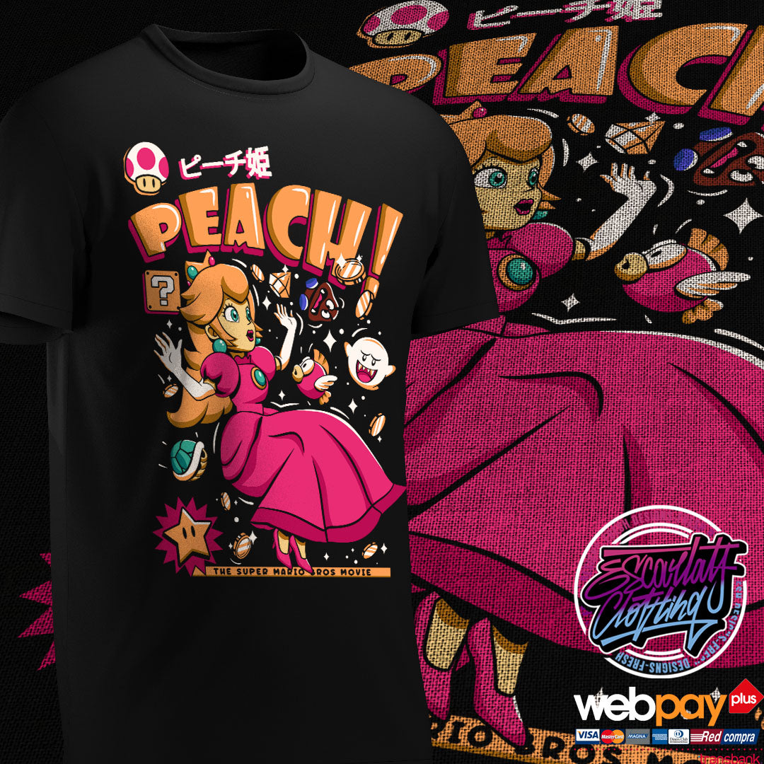 POLERA PEACH SUPER MARIO - GAMES