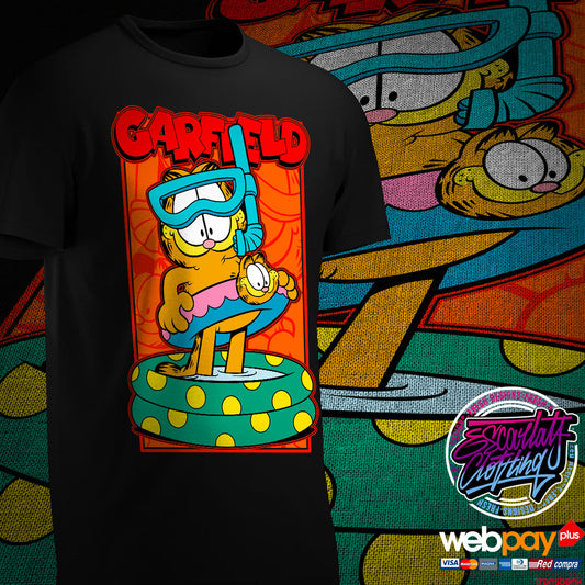 POLERA GARFIELD BAÑISTA - RETROTOONS