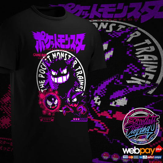 POLERA GENGAR PIXEL - POKEMON