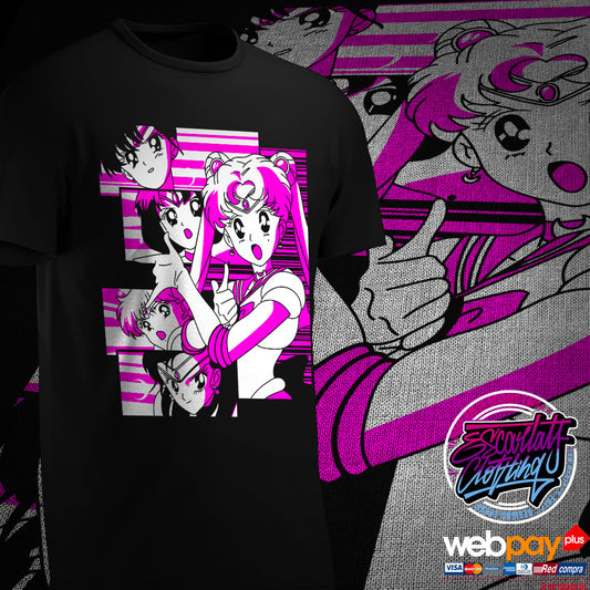 POLERA SAILORMOON ROSA
